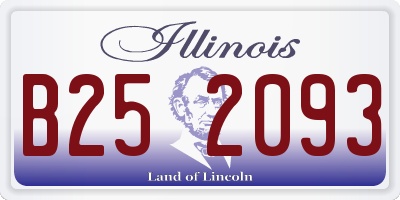 IL license plate B252093