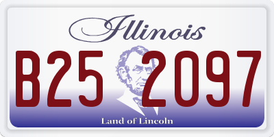 IL license plate B252097