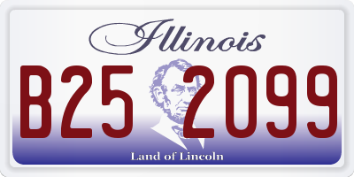 IL license plate B252099