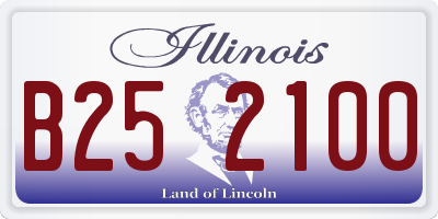 IL license plate B252100