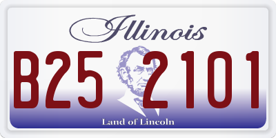 IL license plate B252101
