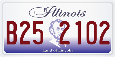IL license plate B252102