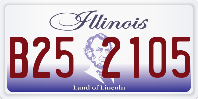 IL license plate B252105