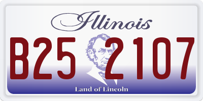 IL license plate B252107
