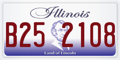 IL license plate B252108