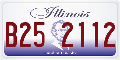 IL license plate B252112