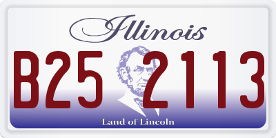 IL license plate B252113
