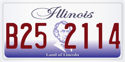 IL license plate B252114