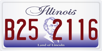 IL license plate B252116