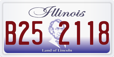 IL license plate B252118