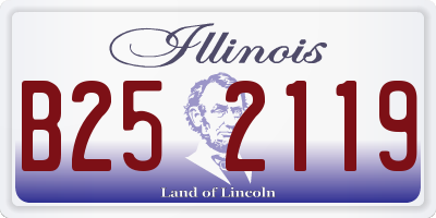IL license plate B252119