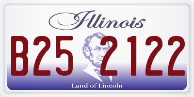 IL license plate B252122