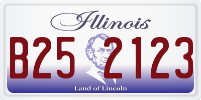 IL license plate B252123