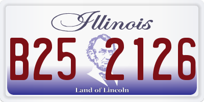 IL license plate B252126