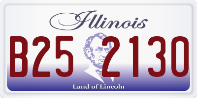 IL license plate B252130