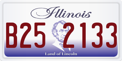 IL license plate B252133