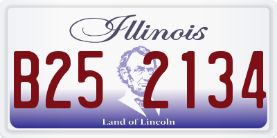 IL license plate B252134