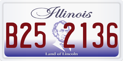 IL license plate B252136