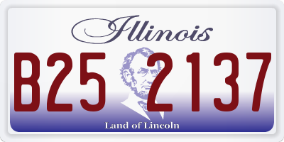 IL license plate B252137