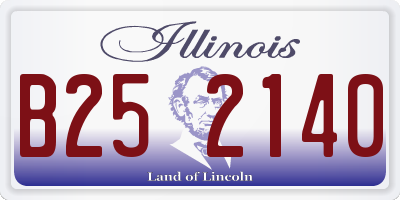 IL license plate B252140