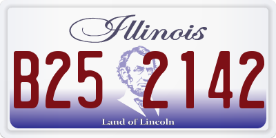 IL license plate B252142