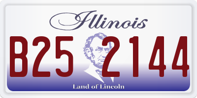 IL license plate B252144
