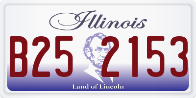 IL license plate B252153