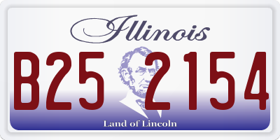 IL license plate B252154