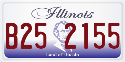 IL license plate B252155