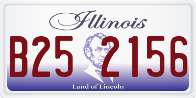 IL license plate B252156