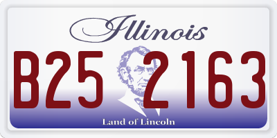 IL license plate B252163