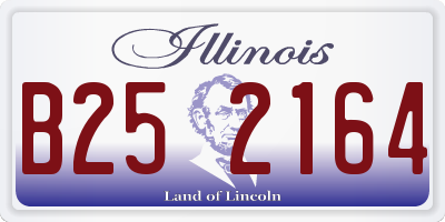 IL license plate B252164