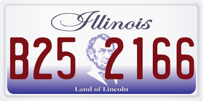 IL license plate B252166