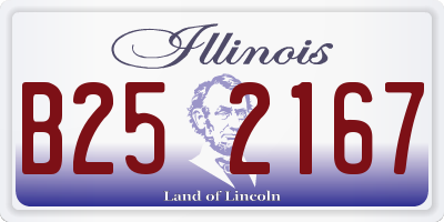 IL license plate B252167