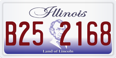 IL license plate B252168