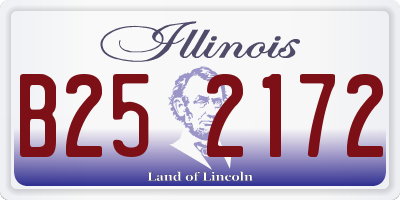 IL license plate B252172