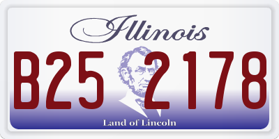 IL license plate B252178