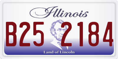 IL license plate B252184