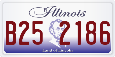 IL license plate B252186
