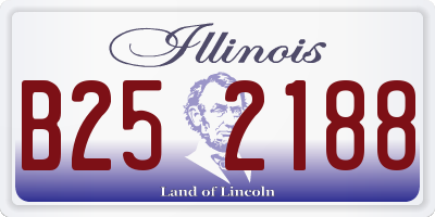 IL license plate B252188