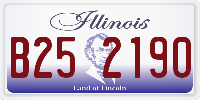 IL license plate B252190