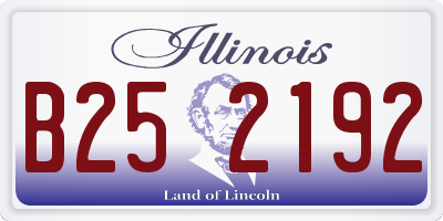 IL license plate B252192