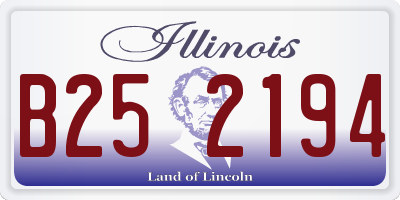 IL license plate B252194