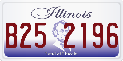 IL license plate B252196