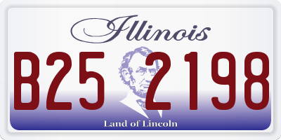 IL license plate B252198