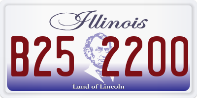 IL license plate B252200