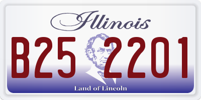 IL license plate B252201