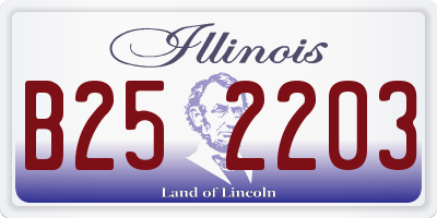 IL license plate B252203