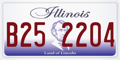 IL license plate B252204