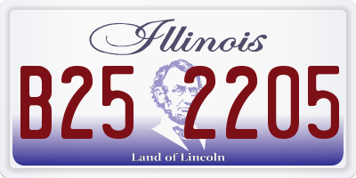 IL license plate B252205